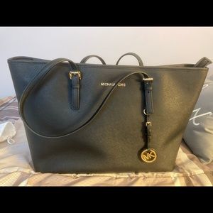 Black and Gold Michael Kors Tote